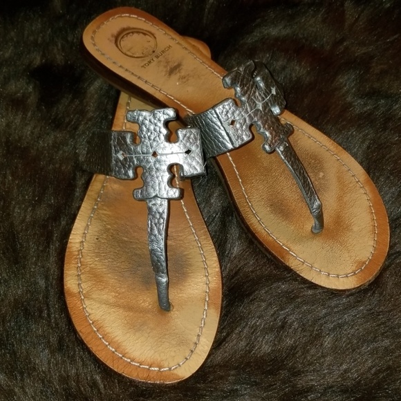 Tory Burch Moore Graphite Sandals, Size 8M - Picture 2 of 7